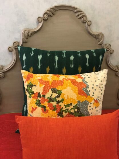 Ikat Green Eurosham - Image 5